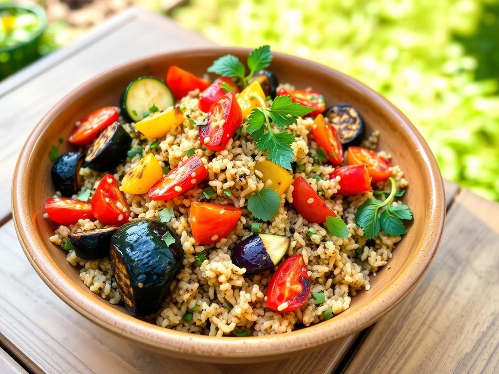 izgara sebzeli bulgur pilavi s6c6iPn8