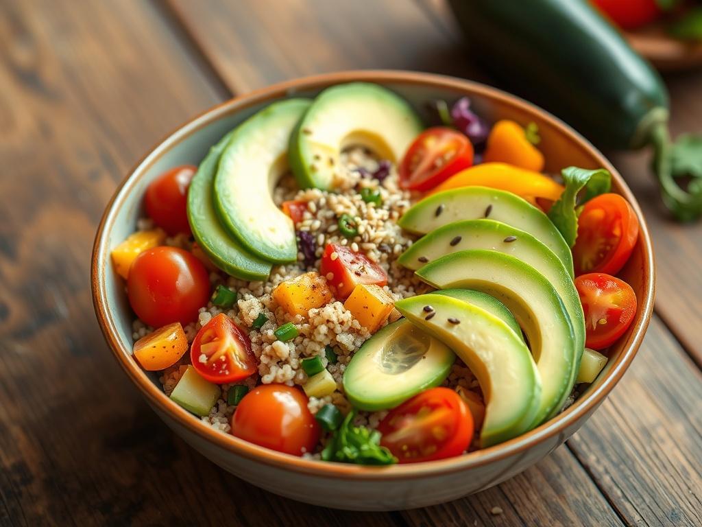 quinoa ve avokadolu sebze kasesi 9tuivz9H